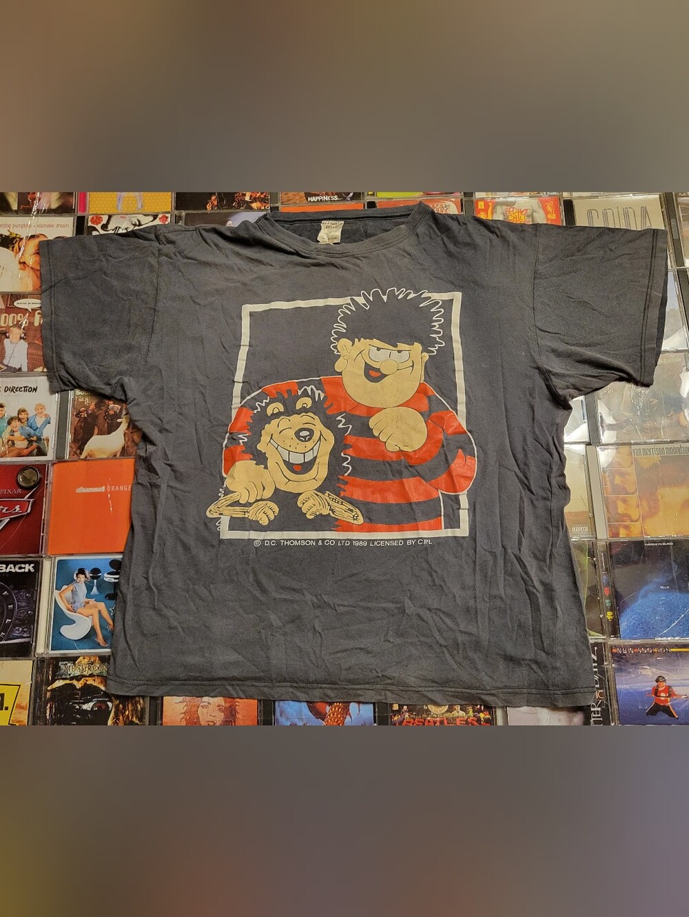 1989 Dennis the Menace And Gnasher T Shirt